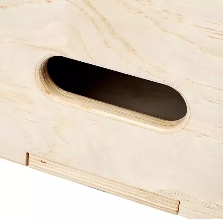 Wooden plyometric box